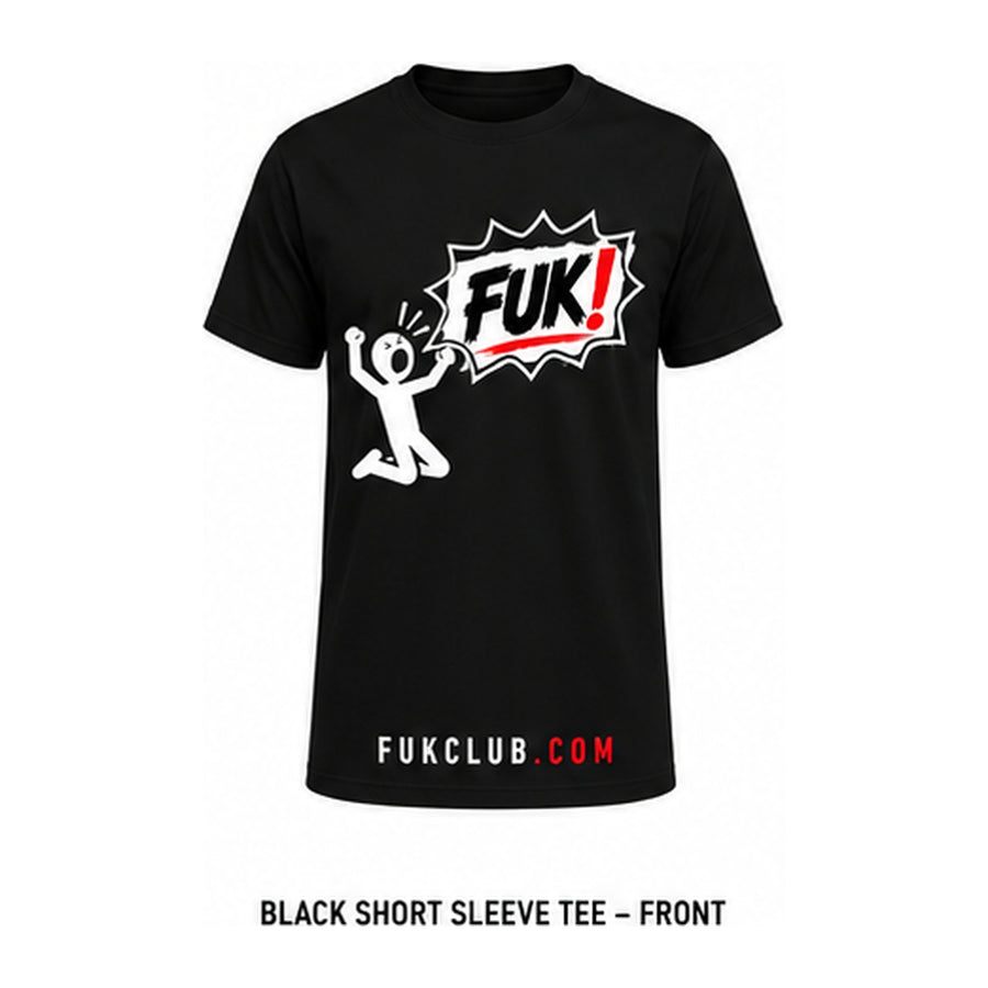 FUK! Black Short-Sleeve Tee